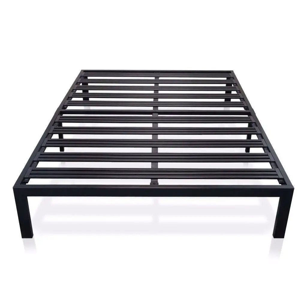 California King Metal Platform Bed Frame with Heavy Duty Slats by HomePacific