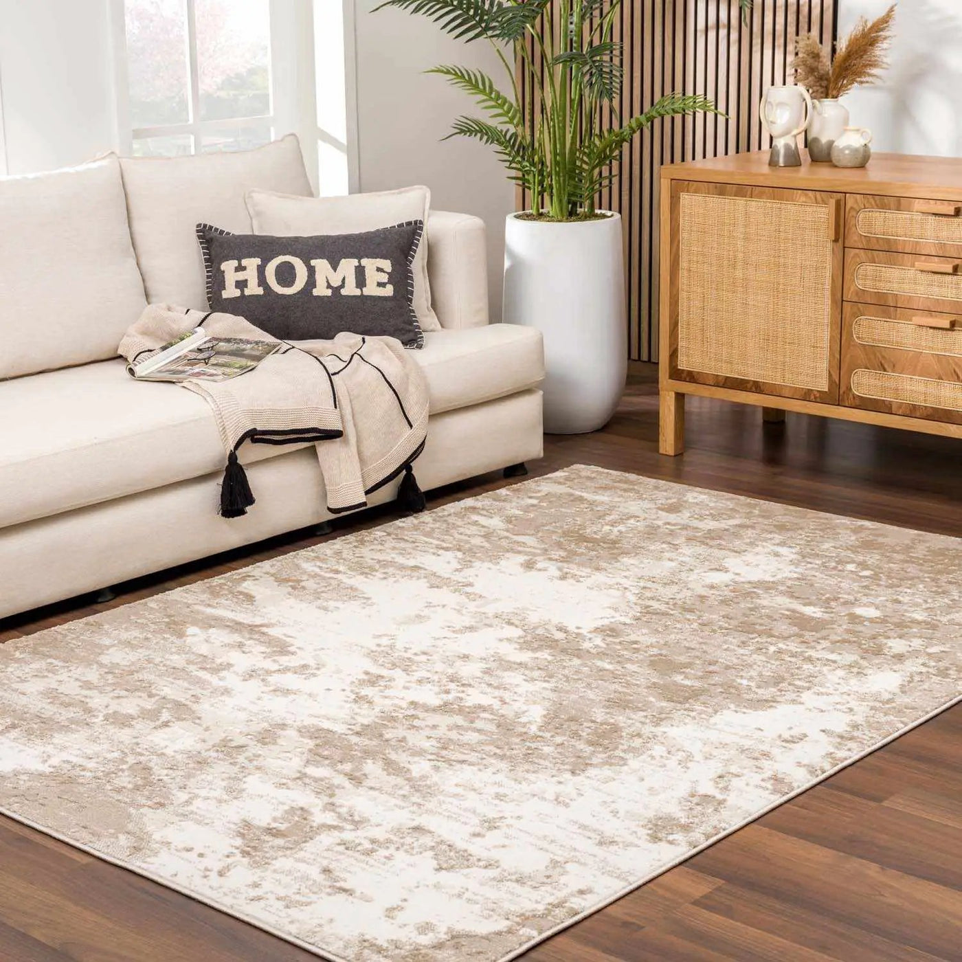 Briley Beige Area Rug by Boutique Rugs