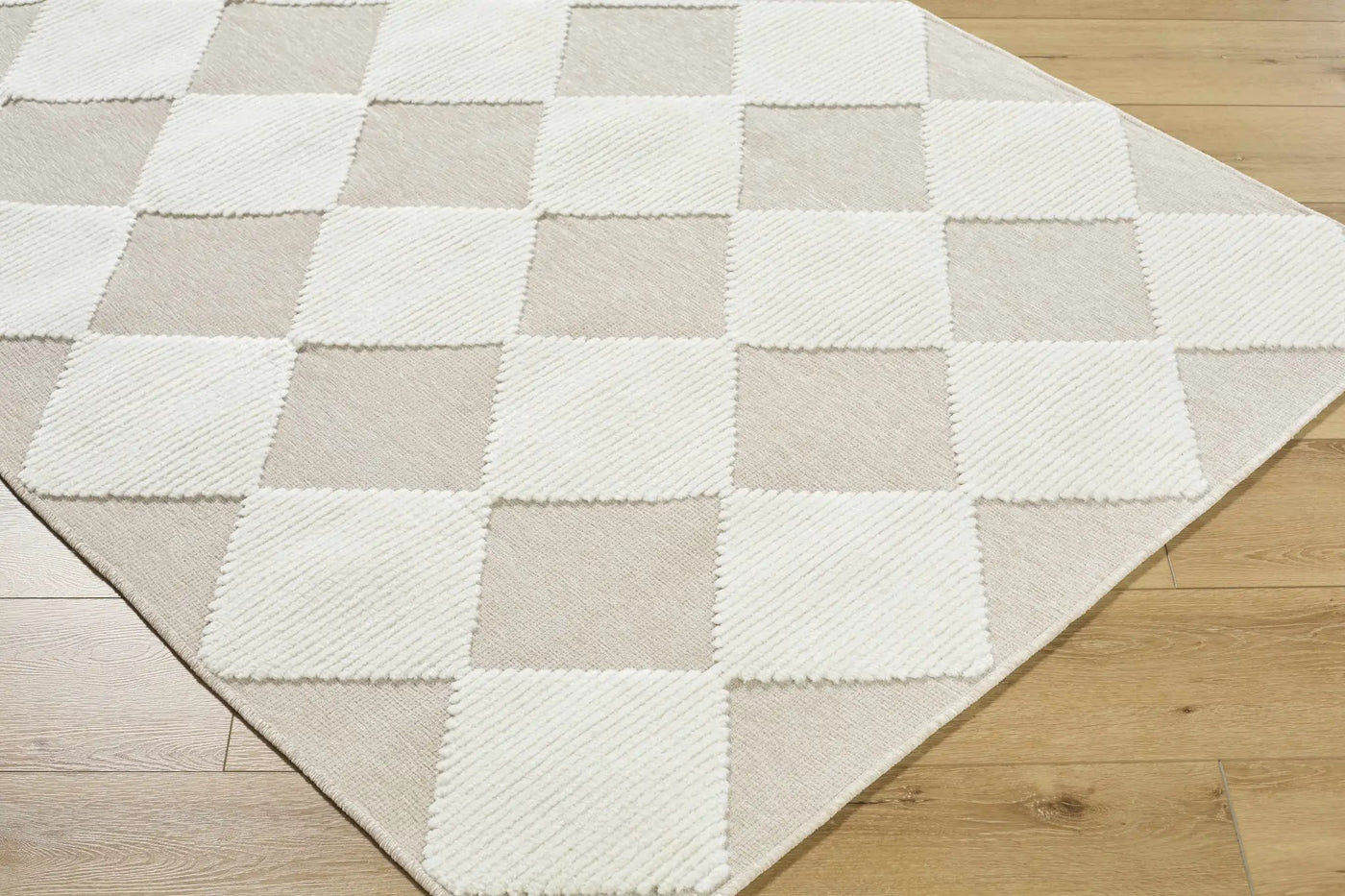 Bosley Beige Washable Area Rug by Boutique Rugs
