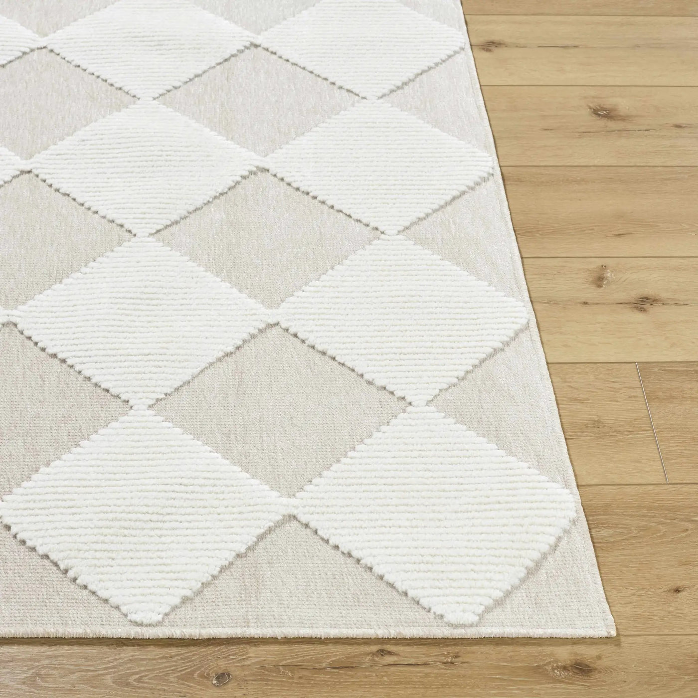Bosley Beige Washable Area Rug by Boutique Rugs