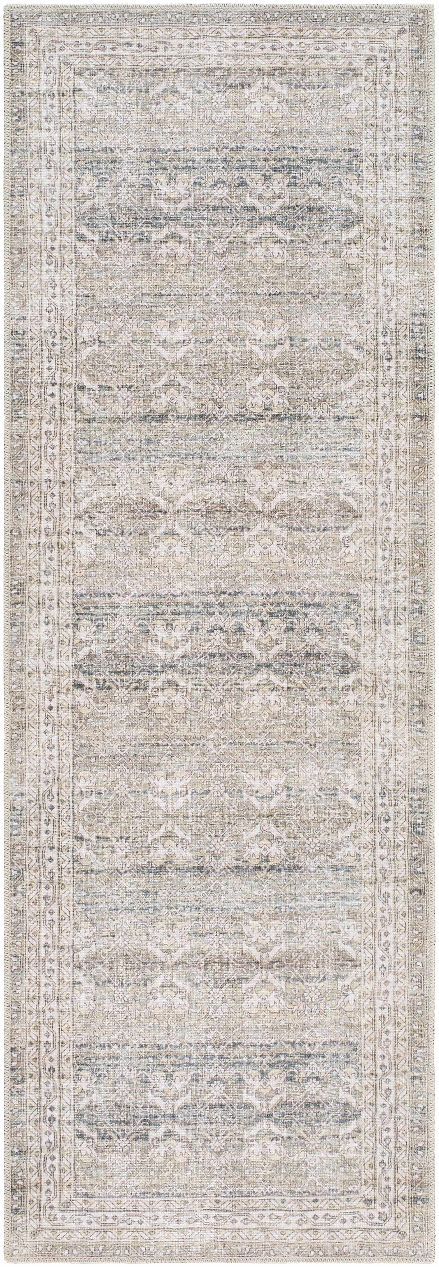 Billie Vintage Flat Pile Washable Rug by Boutique Rugs