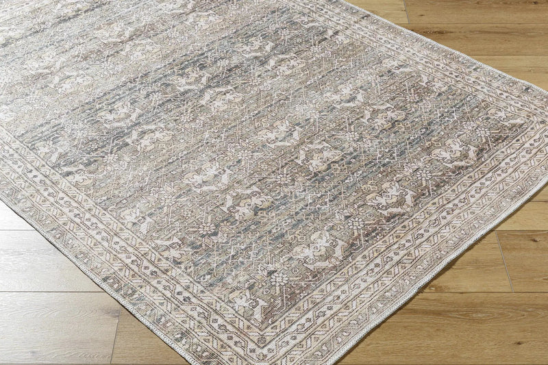 Billie Vintage Flat Pile Washable Rug by Boutique Rugs