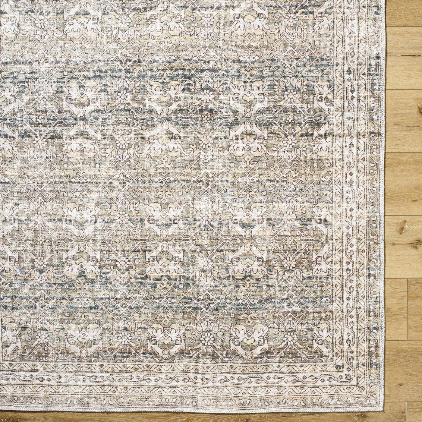 Billie Vintage Flat Pile Washable Rug by Boutique Rugs