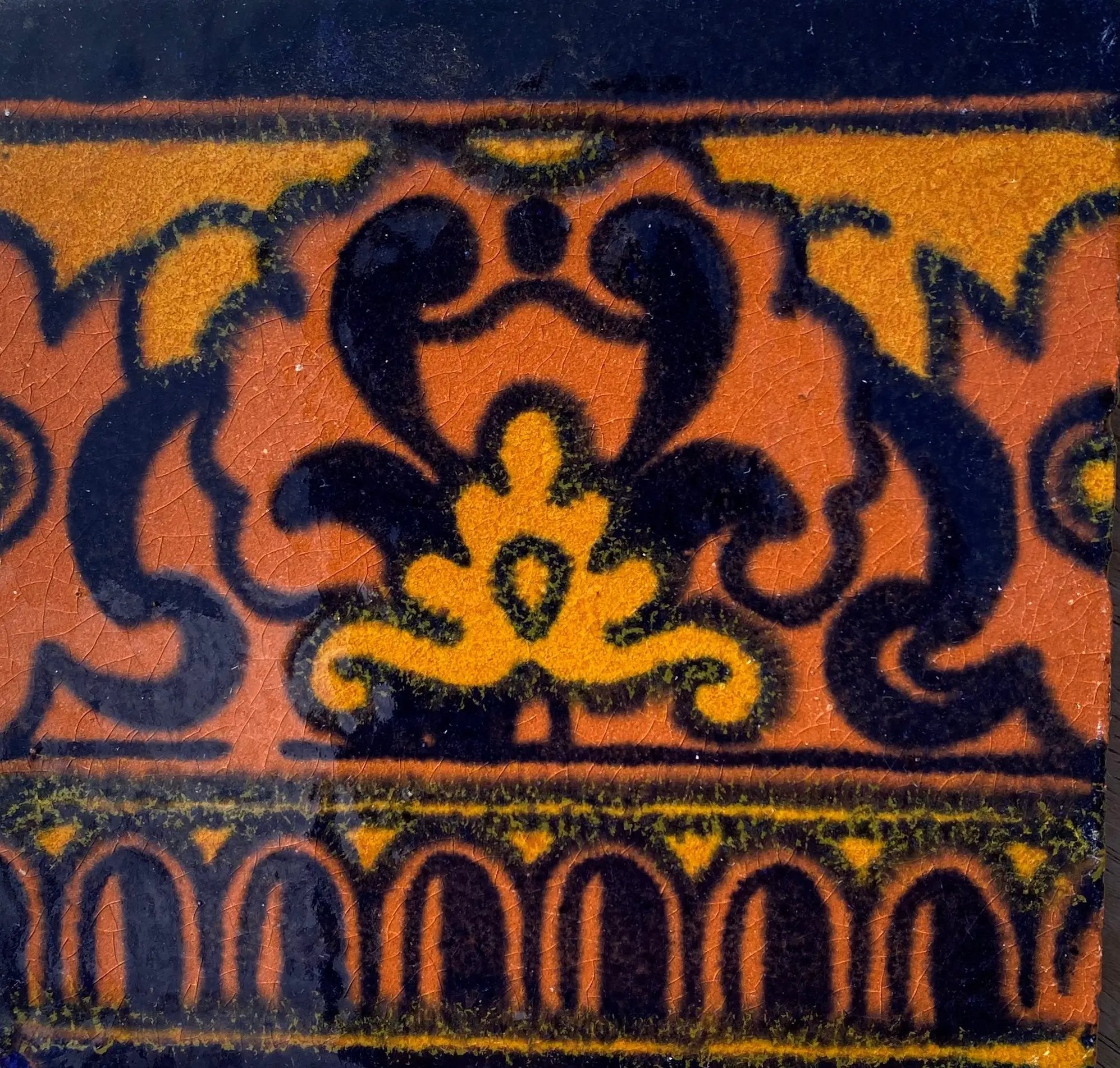 BR-01-12 Barcelona Cenefa Tile by Place Of Clay