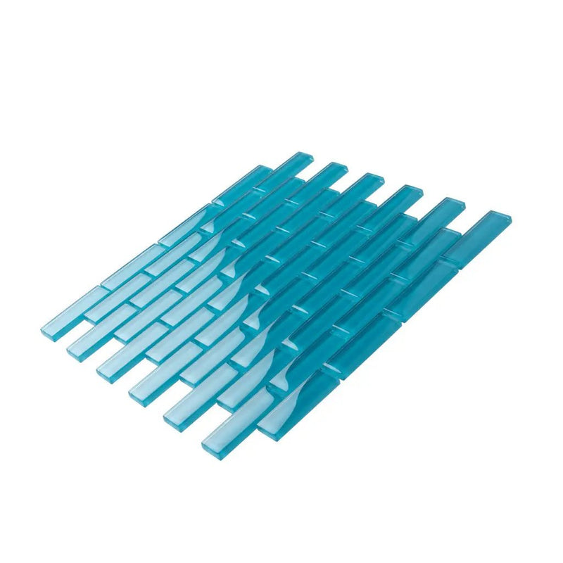 Sapphire Blue 12x12 Glossy Glass Mosaic Tile (5 pack, 4.92 sq ft/case) by Apollo Tile