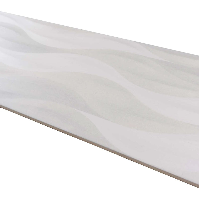 White 12x40 Matte Field Ceramic Tile (5 pack, 15.925 sq ft/case) by Apollo Tile
