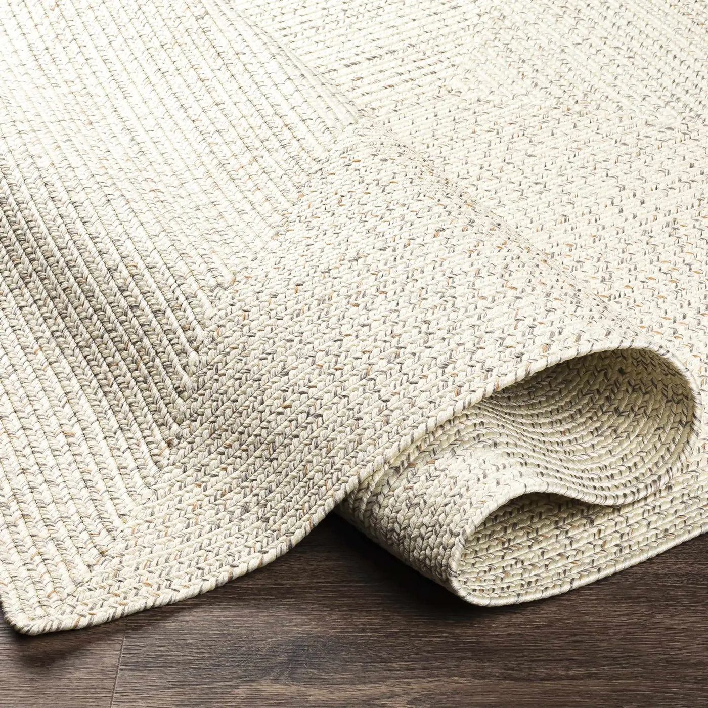Beige Braided Faux Jute Outdoor Rug by Boutique Rugs