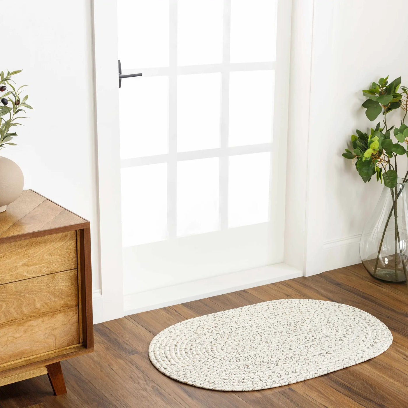 Beige Braided Faux Jute Outdoor Rug by Boutique Rugs