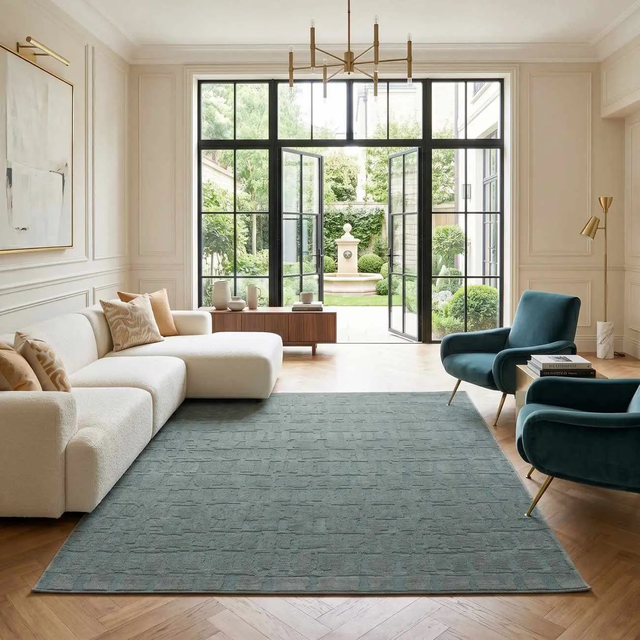 Dragan Gray Modern Washable Area Rug by Boutique Rugs