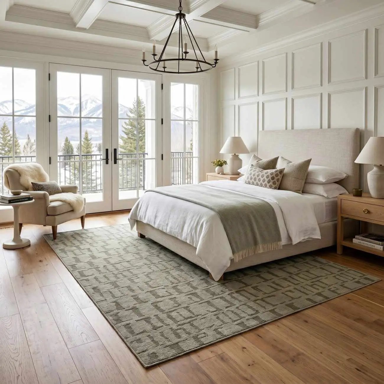 Dragan Green Modern Washable Area Rug by Boutique Rugs