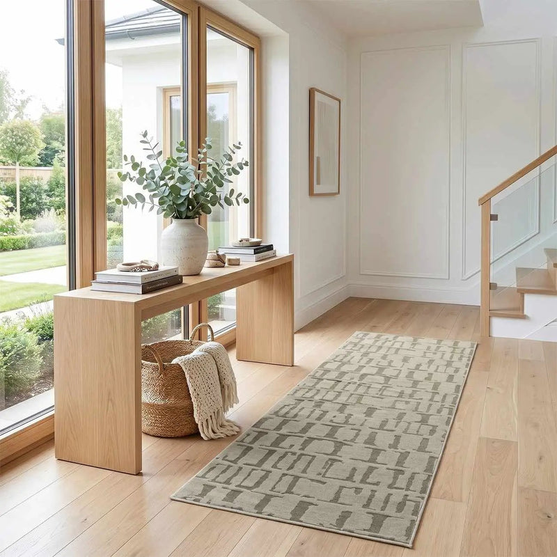 Dragan Green Modern Washable Area Rug by Boutique Rugs