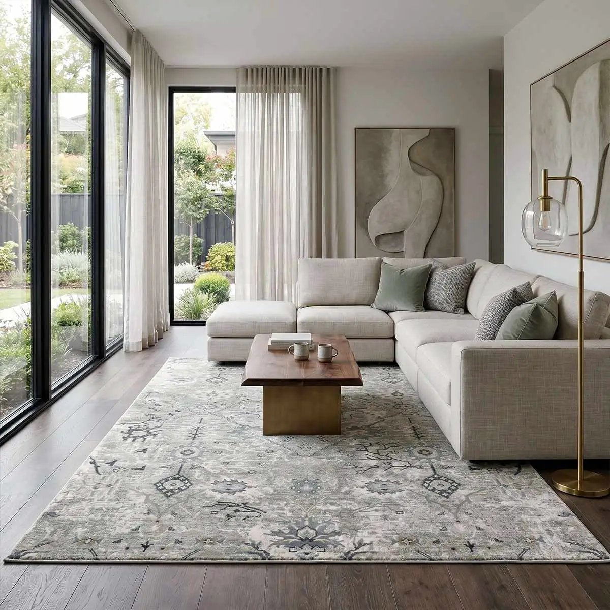 Barkisland Thick Luxe Oushak Rug by Boutique Rugs