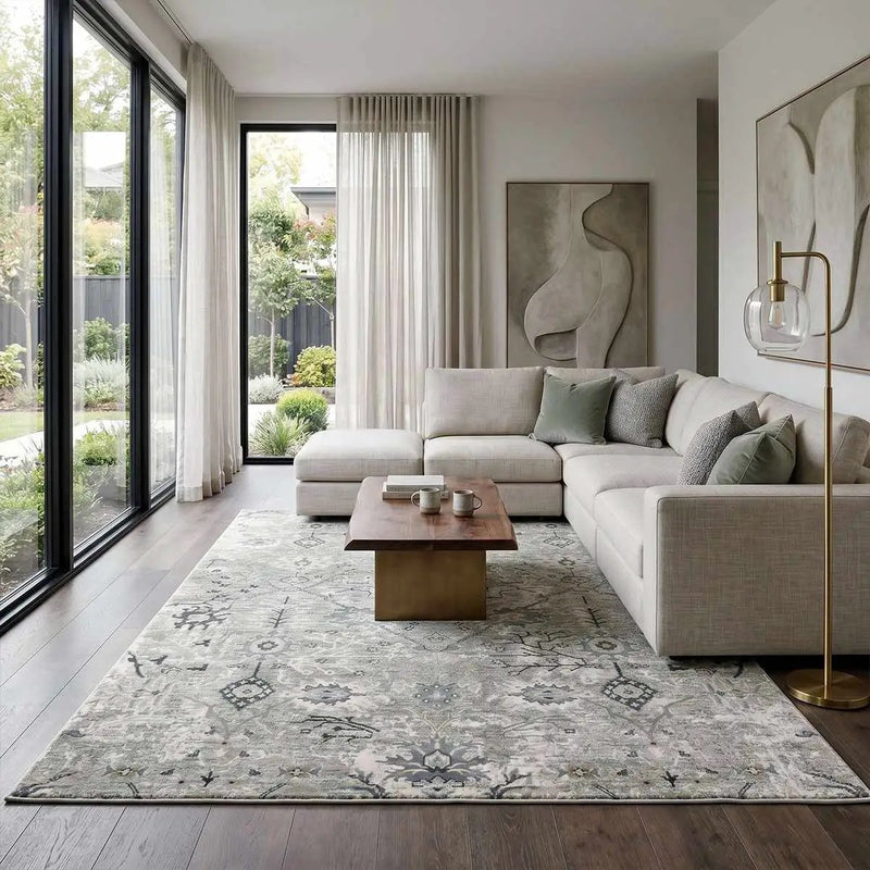 Barkisland Thick Luxe Oushak Rug by Boutique Rugs