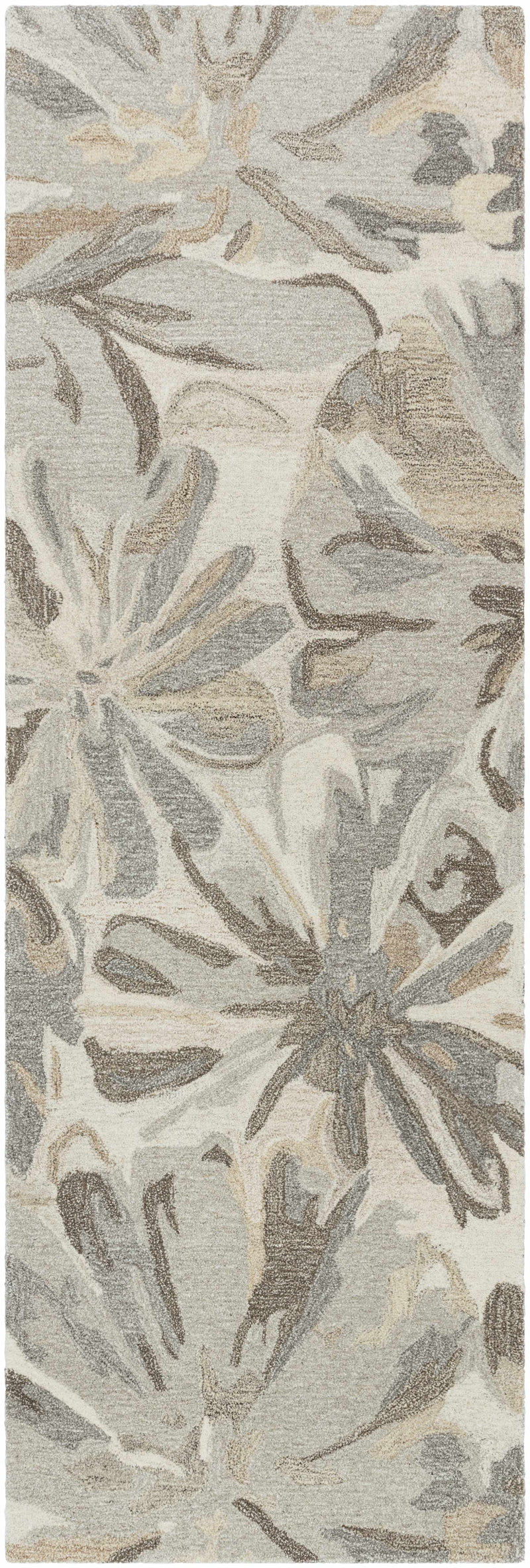 Ilfeld Athena Beige Floral Wool Rug by Boutique Rugs