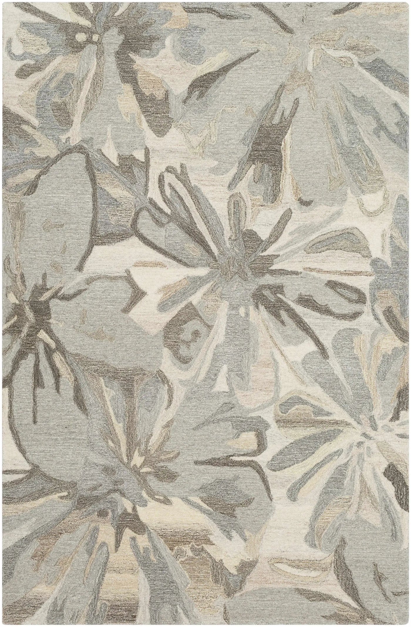 Ilfeld Athena Beige Floral Wool Rug by Boutique Rugs