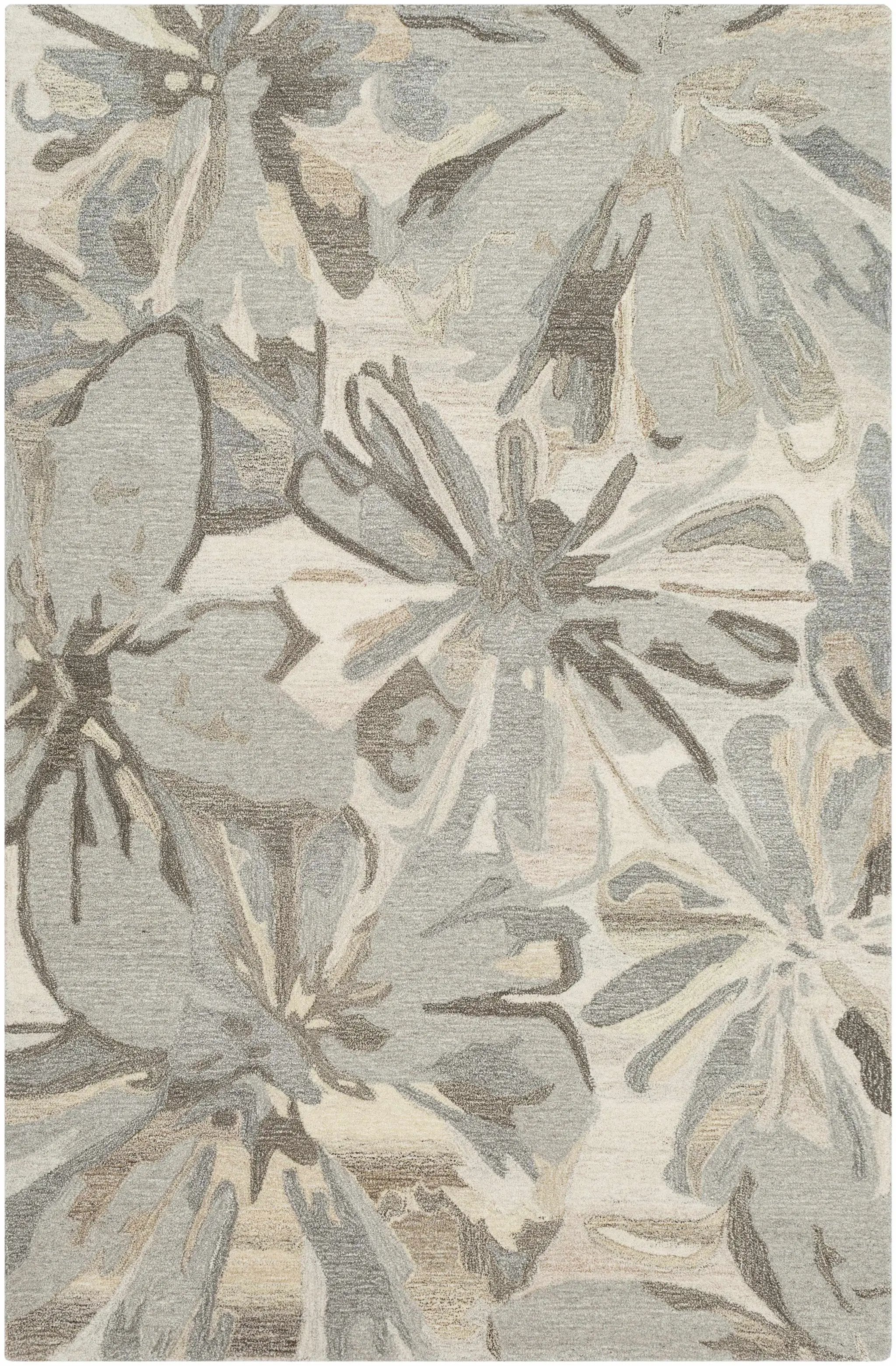 Ilfeld Athena Beige Floral Wool Rug by Boutique Rugs