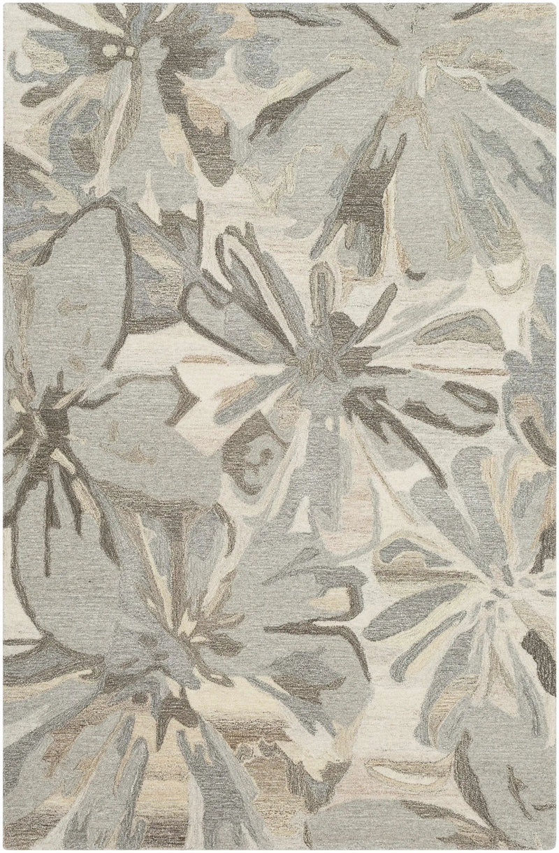 Ilfeld Athena Beige Floral Wool Rug by Boutique Rugs