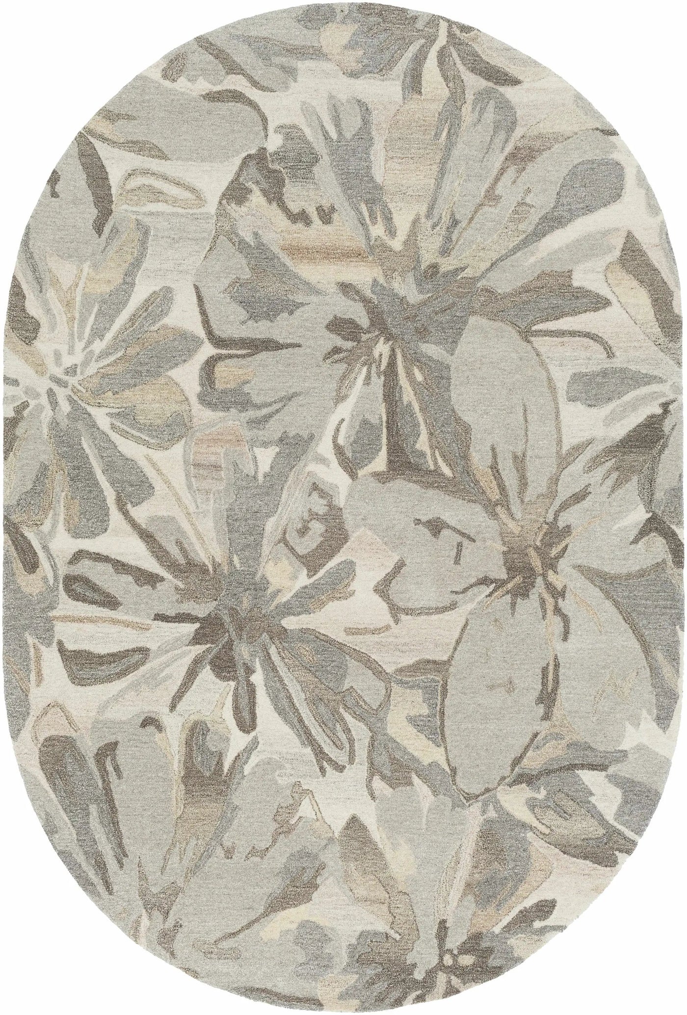 Ilfeld Athena Beige Floral Wool Rug by Boutique Rugs
