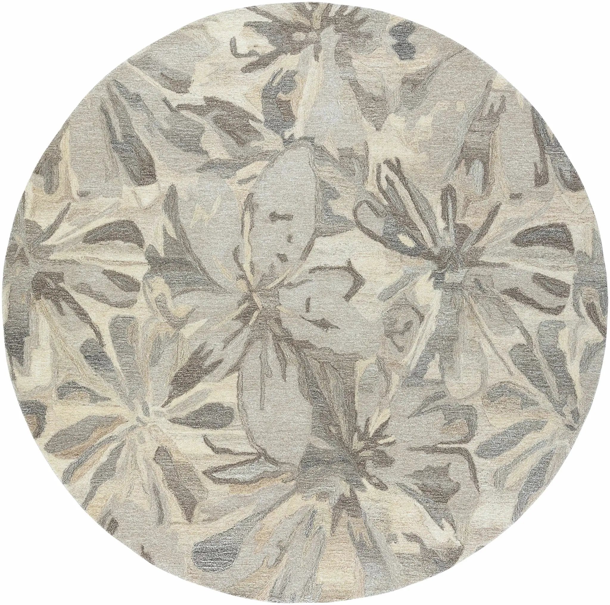 Ilfeld Athena Beige Floral Wool Rug by Boutique Rugs