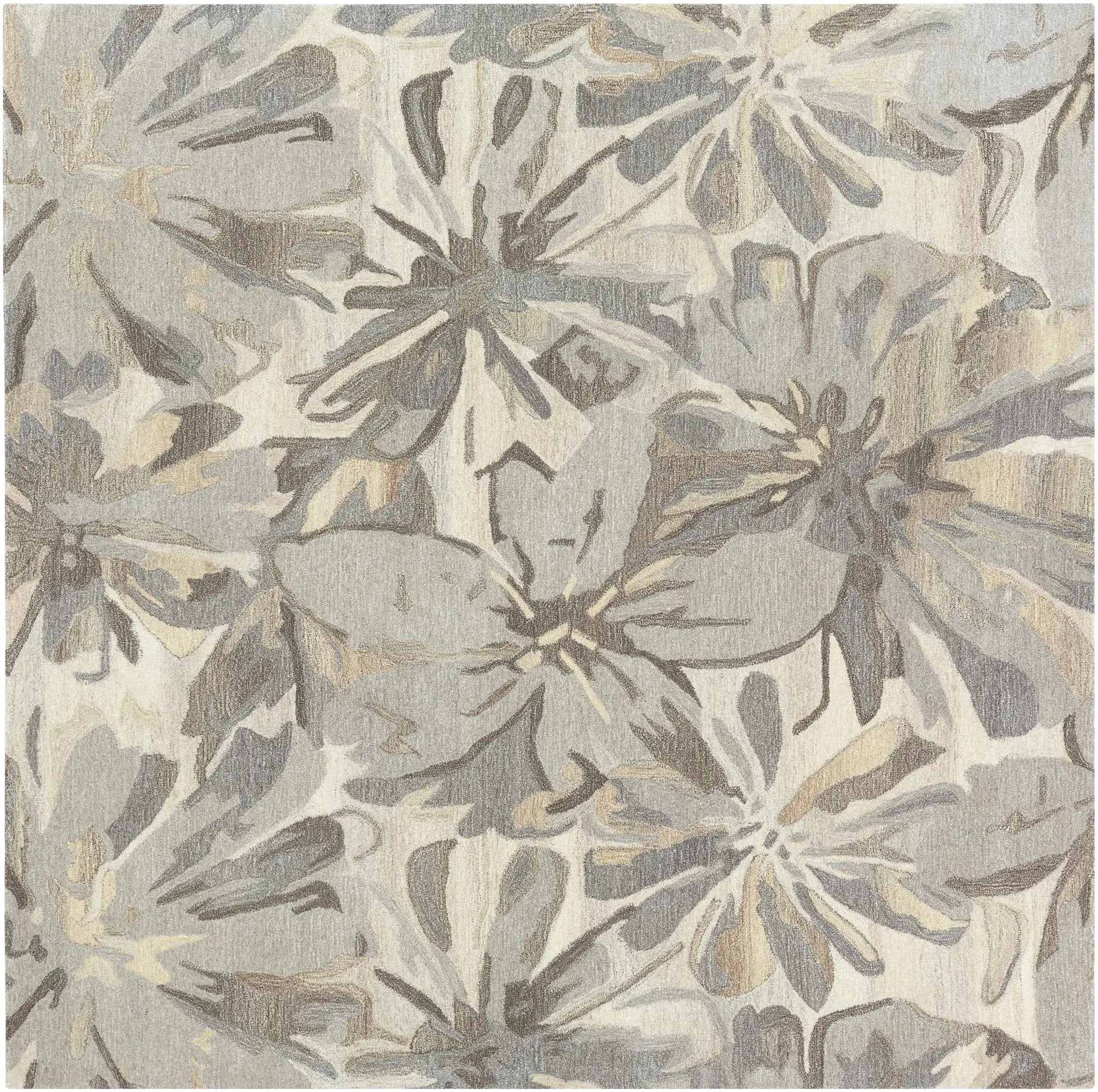 Ilfeld Athena Beige Floral Wool Rug by Boutique Rugs