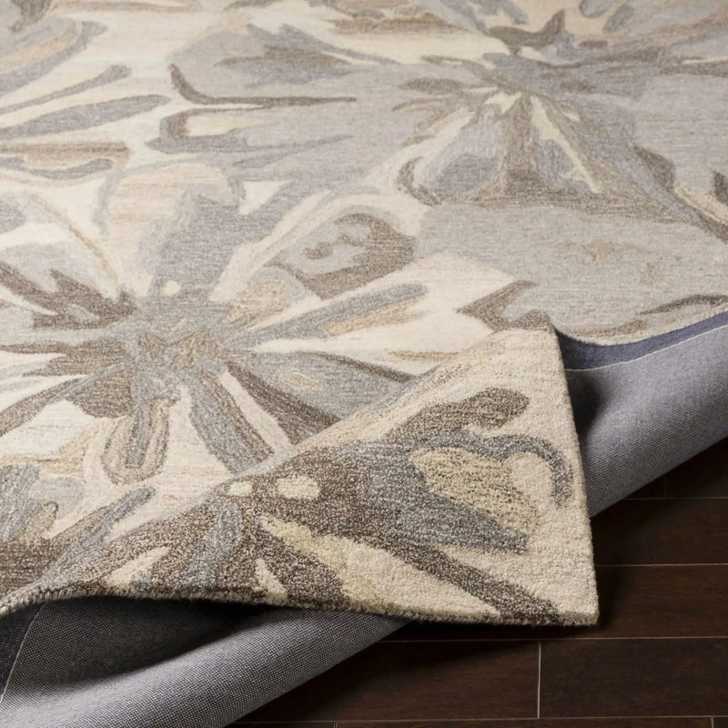 Ilfeld Athena Beige Floral Wool Rug by Boutique Rugs
