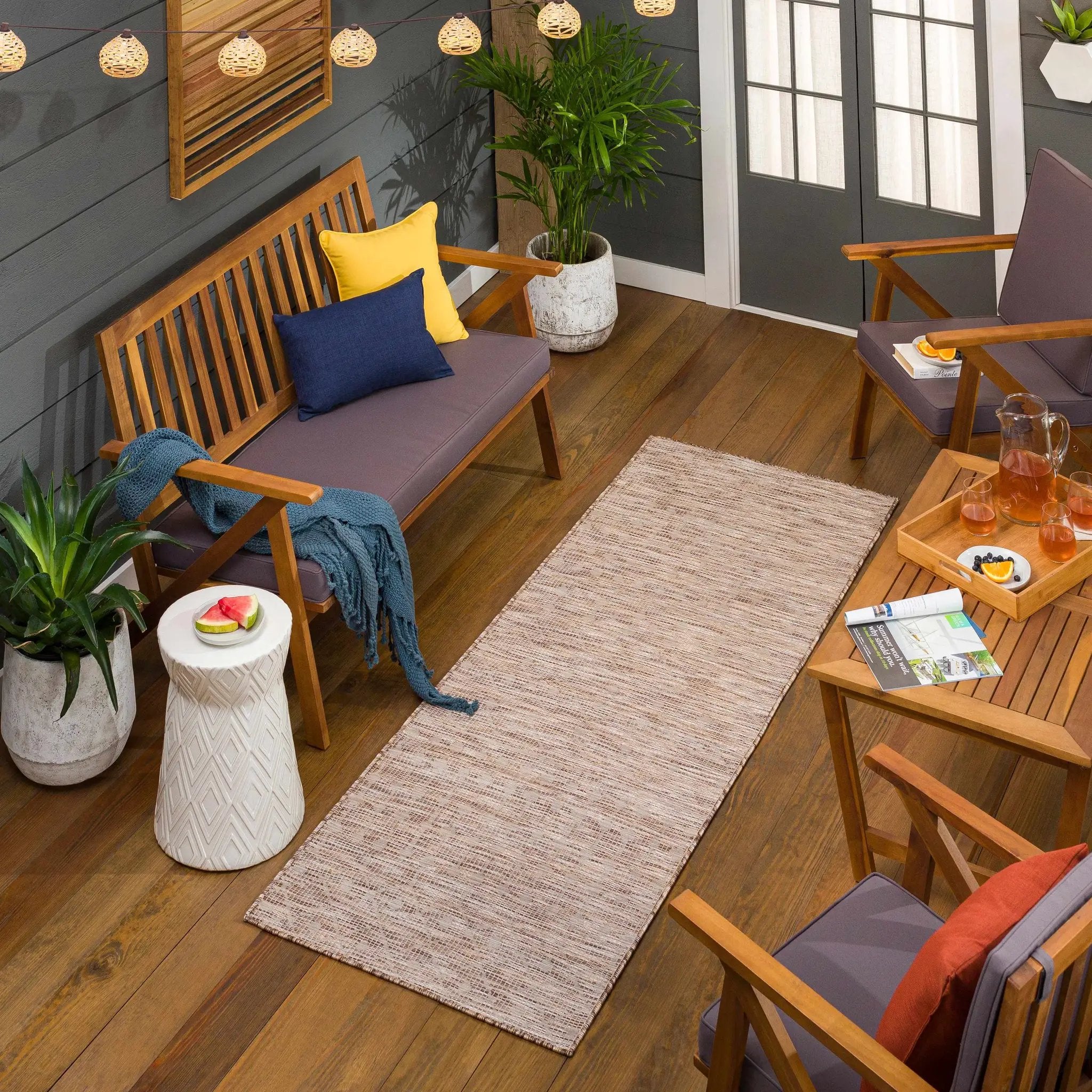 Barnsbury Flatweave Outdoor Area Carpet - Clearance by Boutique Rugs