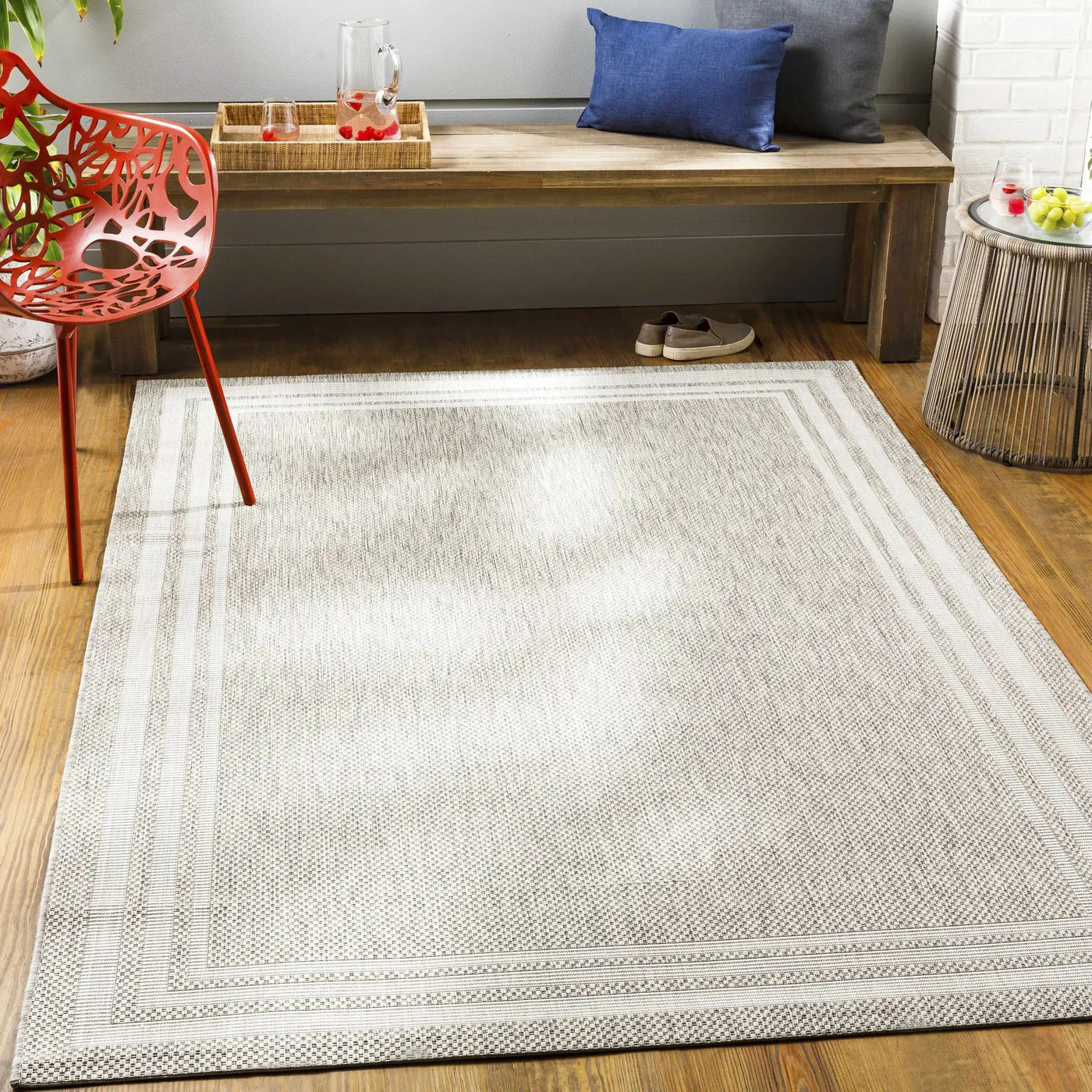 Burradoo Bordered Outdoor Area Rug by Boutique Rugs