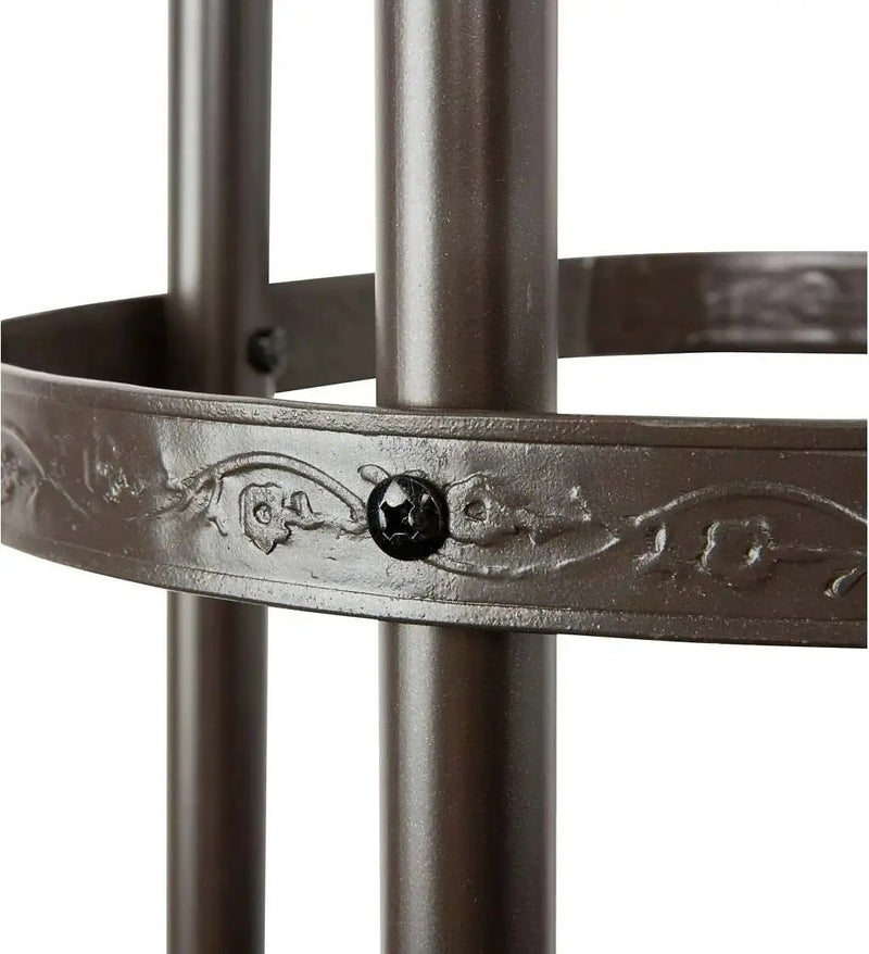 60-inch Bronze Finish Steel Outdoor Garden Trellis Obelisk by HomePacific