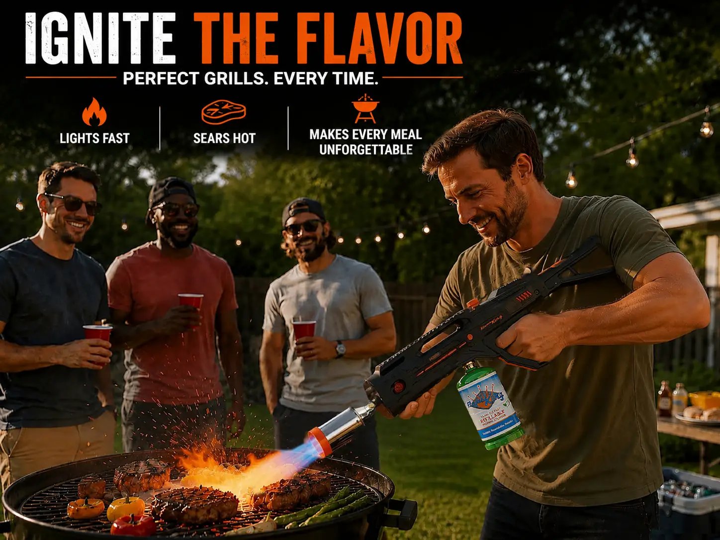 Flame King BlazeTac Propane Torch Gun Weed Burner with Trigger Ignition by Flame King Products