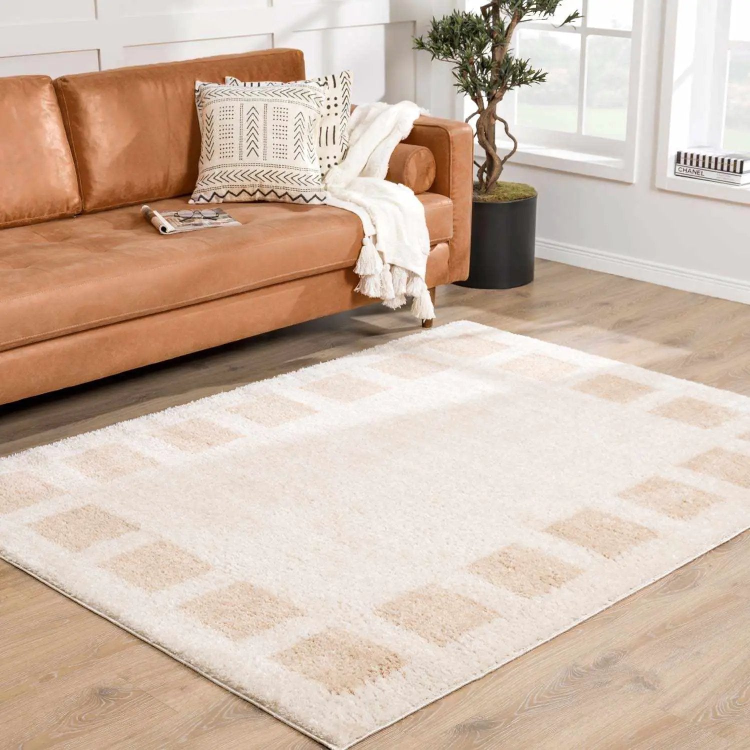 Beynon Beige Washable Area Rug by Boutique Rugs