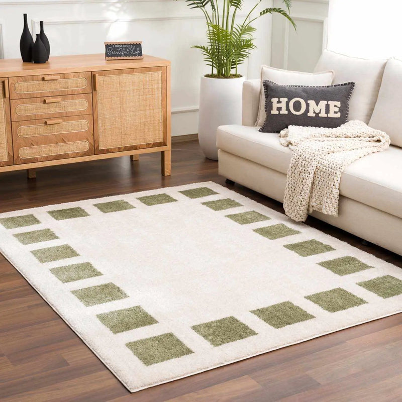 Beynon Green Washable Area Rug by Boutique Rugs