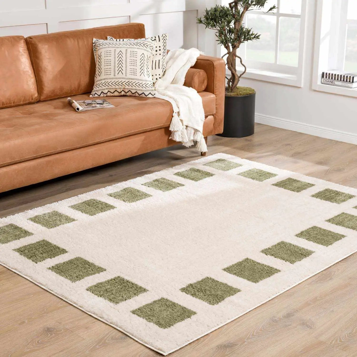 Beynon Green Washable Area Rug by Boutique Rugs
