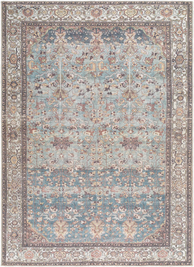 Bahram Vintage Flat Pile Washable Rug by Boutique Rugs