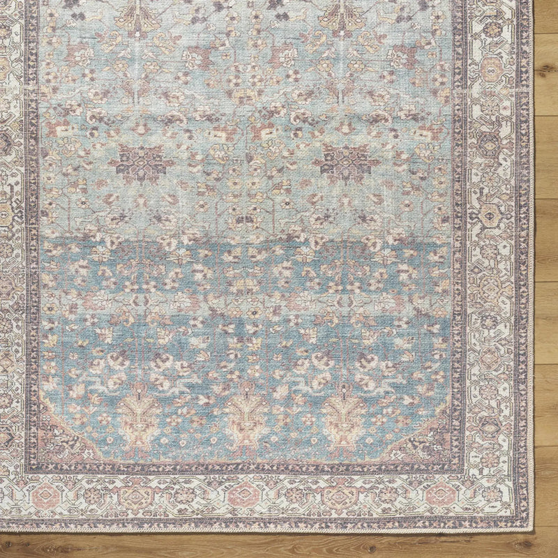 Bahram Vintage Flat Pile Washable Rug by Boutique Rugs