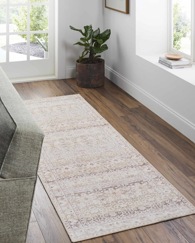 Bienna Vintage Flat Pile Washable Rug by Boutique Rugs