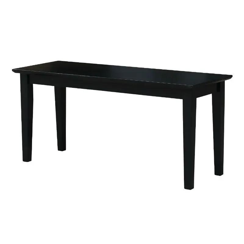 Solid Wood Entryway Accent Bench in Black Finish by HomePacific