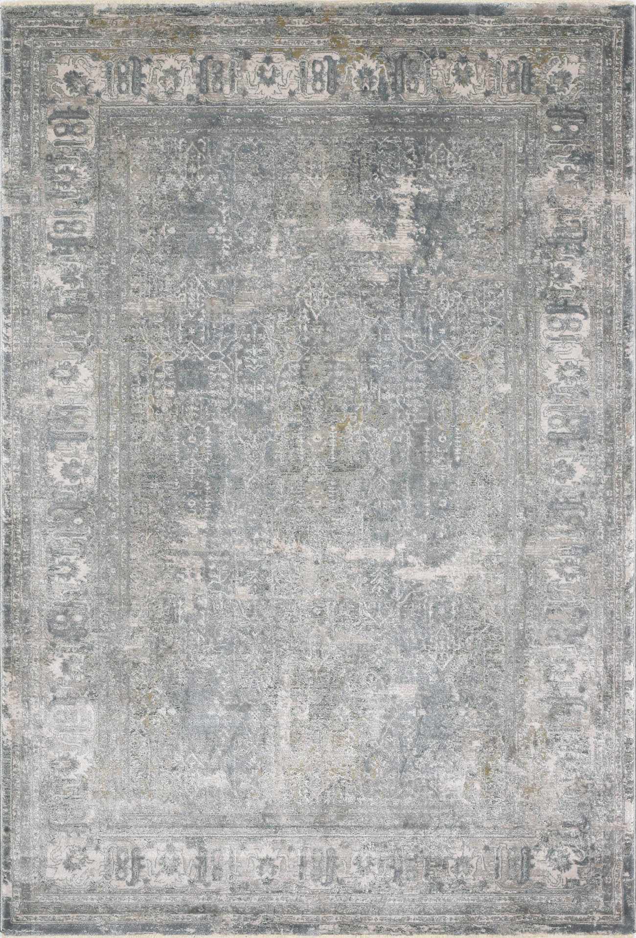 Pryce Blue Gray Thick Luxe Boutique Rug by Boutique Rugs