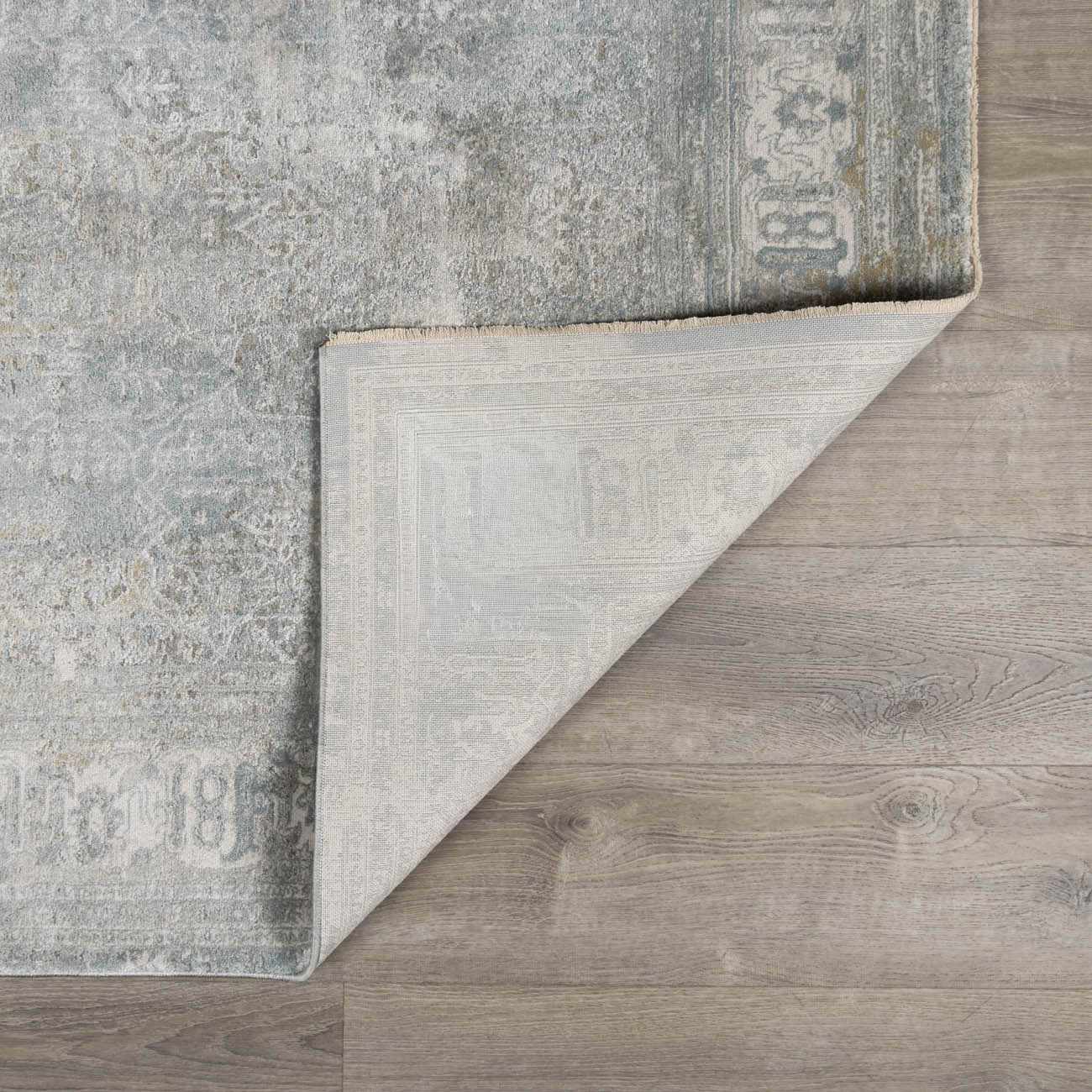 Pryce Blue Gray Thick Luxe Boutique Rug by Boutique Rugs