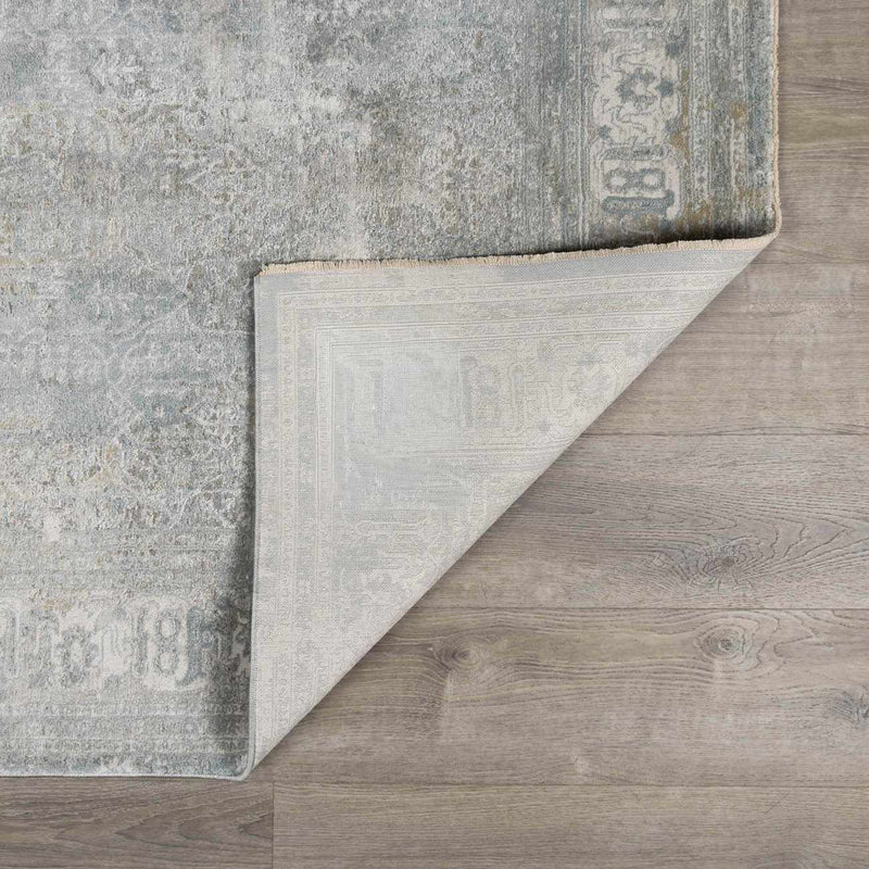 Pryce Blue Gray Thick Luxe Boutique Rug by Boutique Rugs