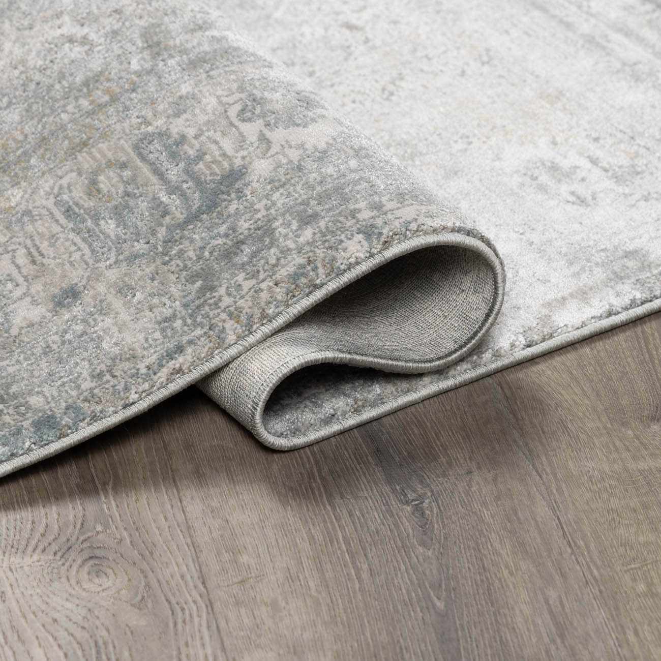 Pryce Blue Gray Thick Luxe Boutique Rug by Boutique Rugs