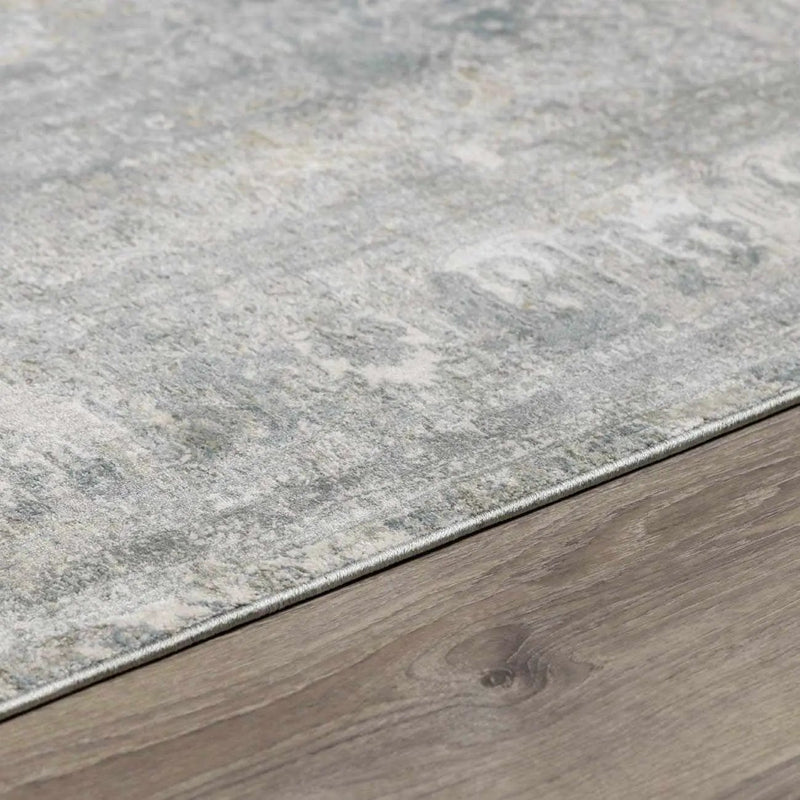 Pryce Blue Gray Thick Luxe Boutique Rug by Boutique Rugs