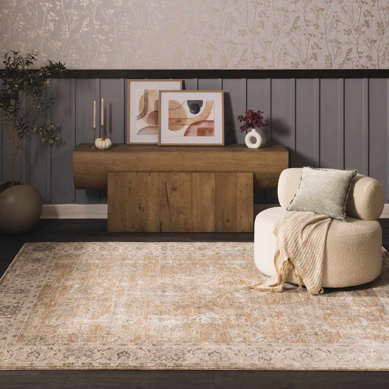 Kerem Damask Thick Luxe Boutique Rug by Boutique Rugs