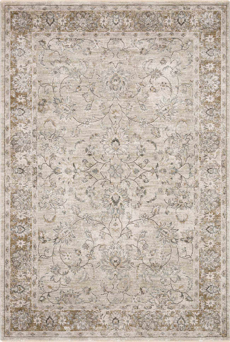 Kerem Cream Thick Luxe Damask Rug by Boutique Rugs