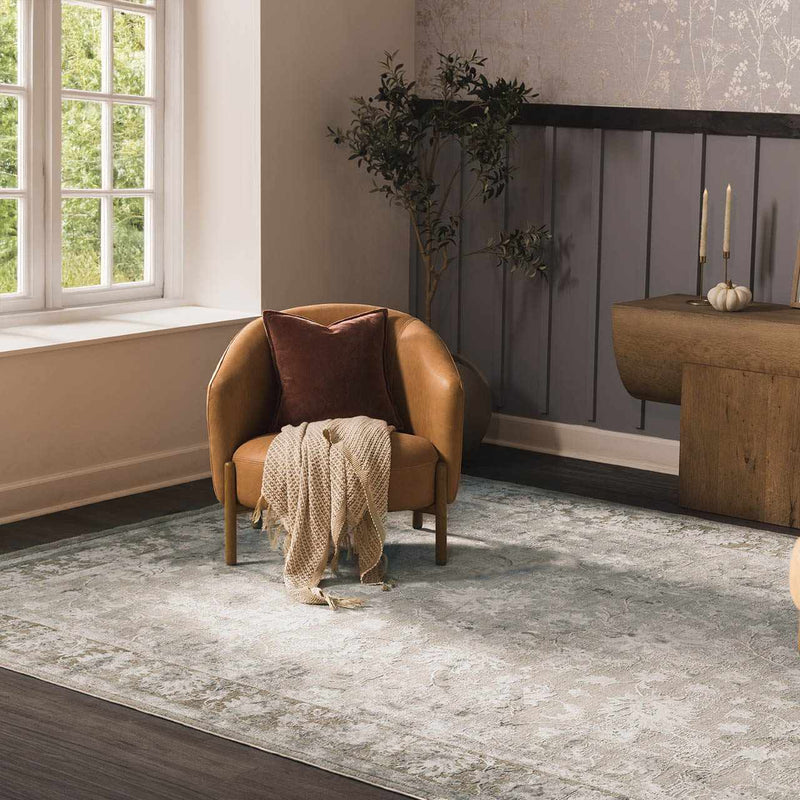 Kerem Cream Thick Luxe Damask Rug by Boutique Rugs