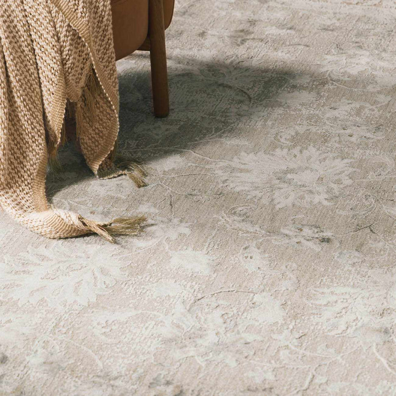 Kerem Cream Thick Luxe Damask Rug by Boutique Rugs