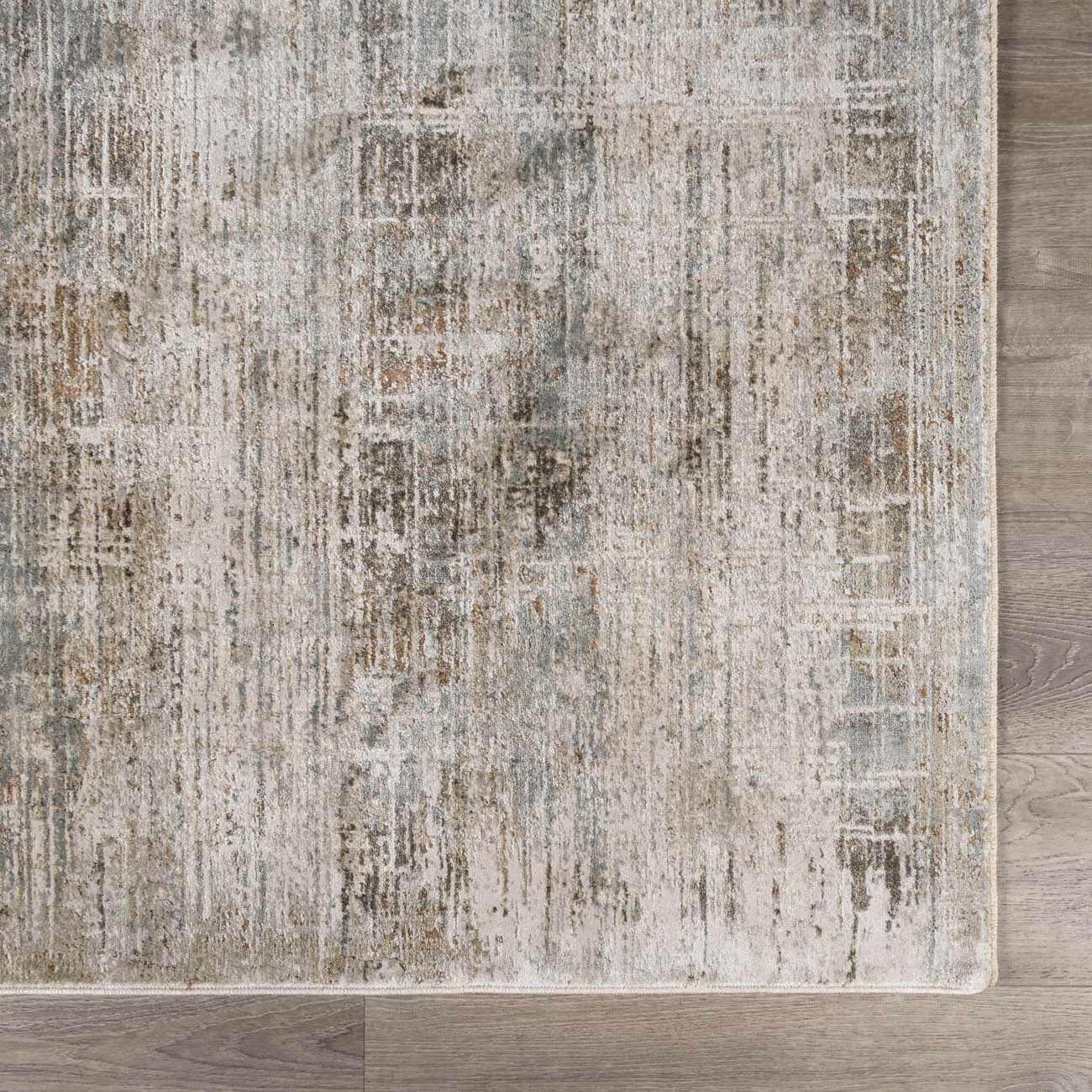 Neron Blue Gray Thick Luxe Abstract Rug by Boutique Rugs
