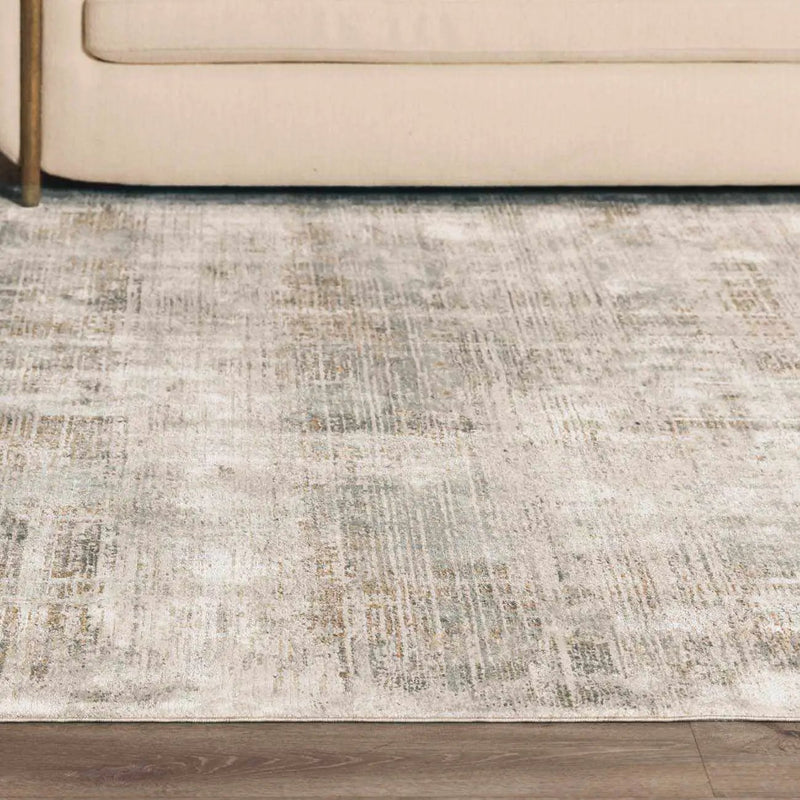 Neron Blue Gray Thick Luxe Abstract Rug by Boutique Rugs