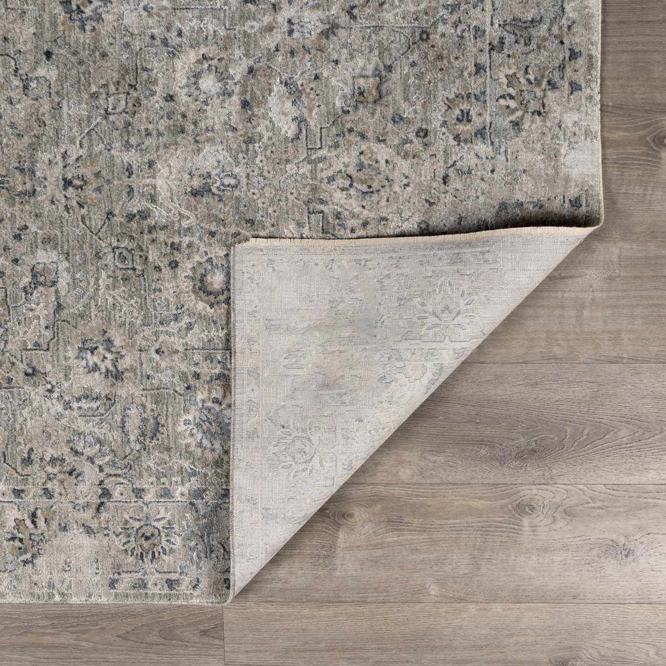 Melianna Gray Blue Thick Luxe Boutique Rug by Boutique Rugs