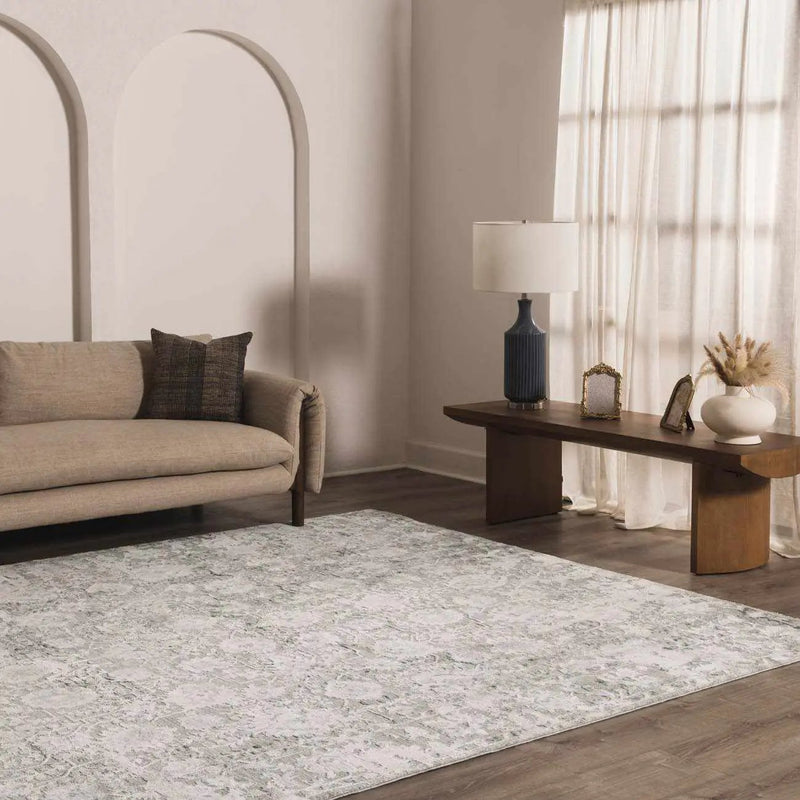 Melianna Gray Blue Thick Luxe Boutique Rug by Boutique Rugs