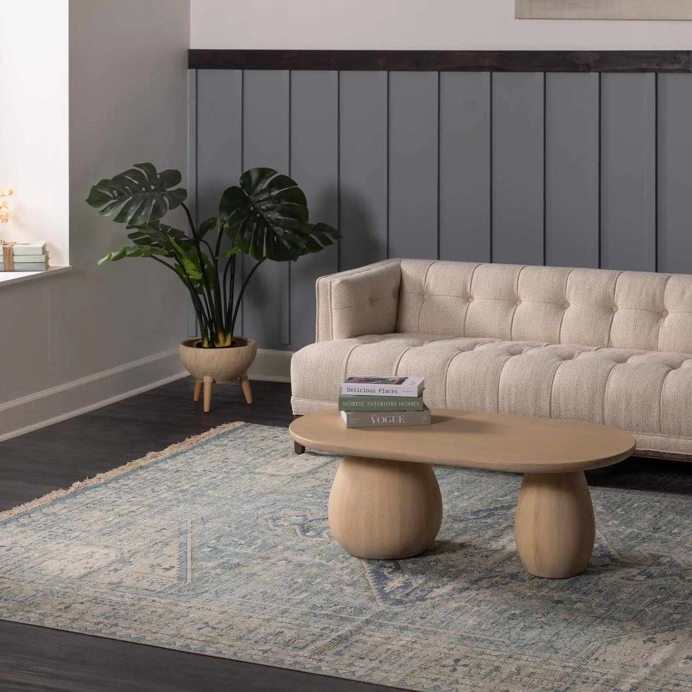 Byers Handmade Cotton-blend Aqua Rug by Boutique Rugs